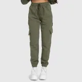 Női melegítőnadrág Iron Aesthetics Cargo, zöld · záber 2