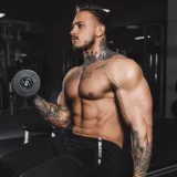 Jogger melegítő Iron Aesthetics Partial, fekete · záber 2