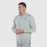 Kötött pulóver cipzárral Iron Aesthetics Tomas, sage zöld · záber 4