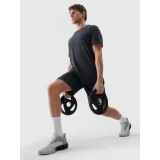 Férfi rövid ujjú edzőpóló 4F TSHIRT FNK M1344-22M-ANTHRACITE MELANGE · záber 5