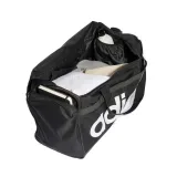 Utazótáska ADIDAS LINEAR DUFFEL M BLACK WHITE · záber 3