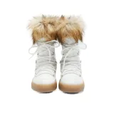 Női bokacsizmák télen MOON BOOT LTRACK MONACO LOW WP, 002 white · záber 2