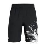 Fiú edzőnadrágok UNDER ARMOUR UA Tech Woven Graphic Short-BLK · záber 1
