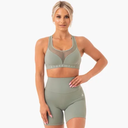 Ryderwear Biustonosz sportowy Hype Mesh Oliwkowy