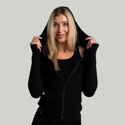 STRIX Women‘s MERINO I Zip Up Hoodie Black