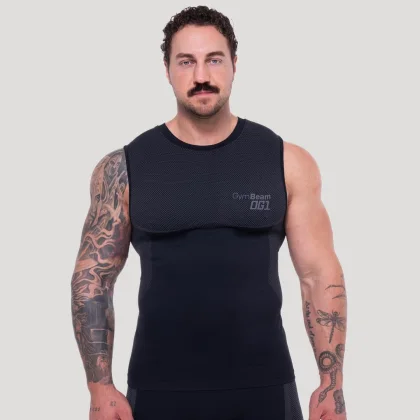 GymBeam OG1 Seamless Tanktop Black/Grey