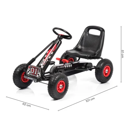 Gokart na pedały Meteor GM/15 czerwony