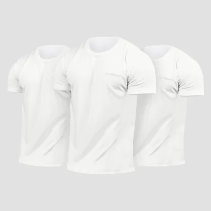GymBeam Men‘s TRN T-Shirt 3Pack White