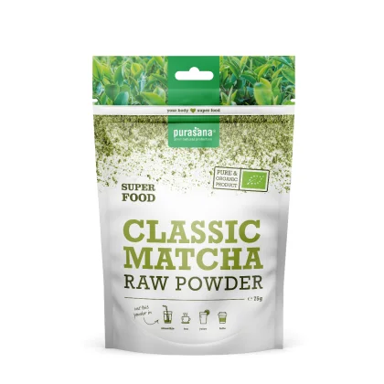Purasana BIO Classic Matcha Raw sproszkowana zielona herbata