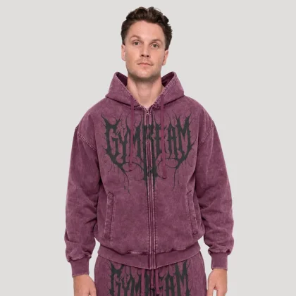 GymBeam Abyss Hoodie Raisin