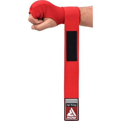 RDX Gel Padded Inner Gloves HOOK & LOOP Red