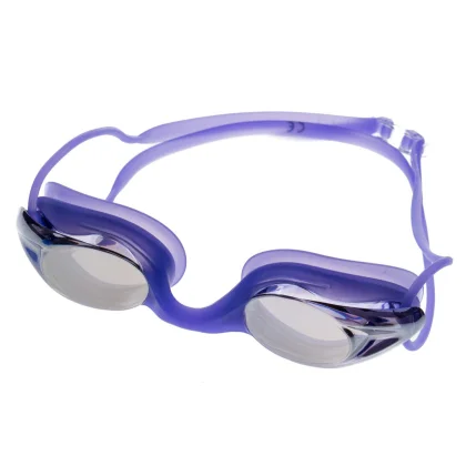 Okulary do pływania Vivo B-0107 fioletowe lustrzane treningowe