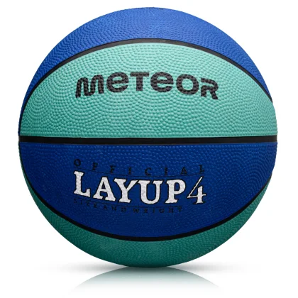 Piłka do koszykówki Meteor Layup 4 niebieski