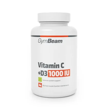 GymBeam Witamina C + D3 1000 IU