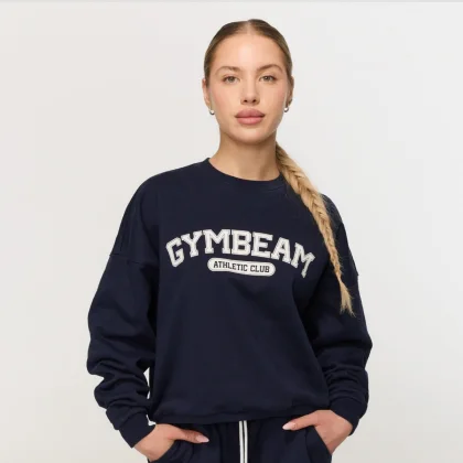 GymBeam Women‘s Varsity Sweatshirt Blue