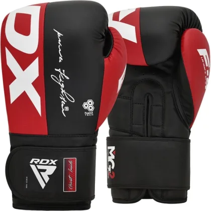 RDX Boxing Gloves F4 HOOK & LOOP Red