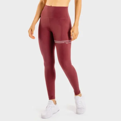 Damskie legginsy Flux Maroon - SQUATWOLF