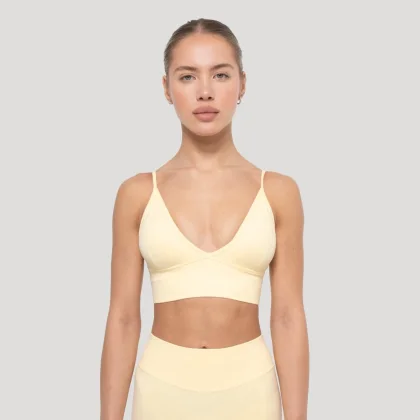 GymBeam Luma Sports Bra Butter Yellow