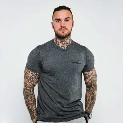 GymBeam Koszulka Basic Dark Grey