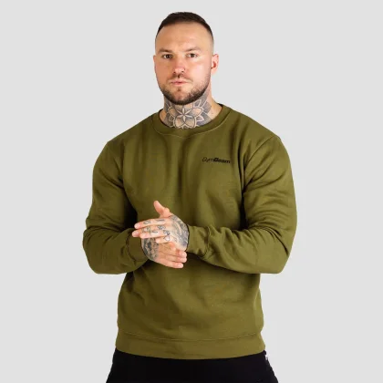GymBeam Męska bluza Basic Military Green