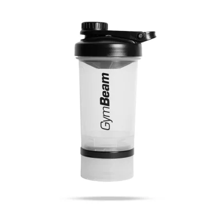 GymBeam Multi-StorageShaker 2in1 Clear 500ml