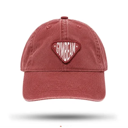 GymBeam Sunday Dad Cap Washed Burgundy