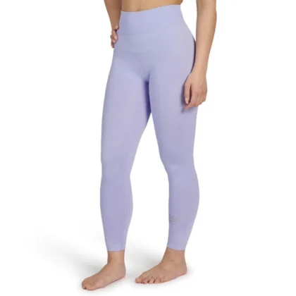 Legginsy sportowe damskie Leone 1947 LOGO Lawendowe – Bezszwowe, treningowe, wysoki stan