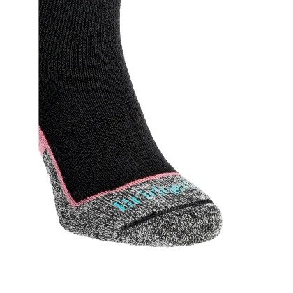 Damskie skarpety narciarskie Bridgedale Ski Mid+ Merino P Pattern - blk/crl