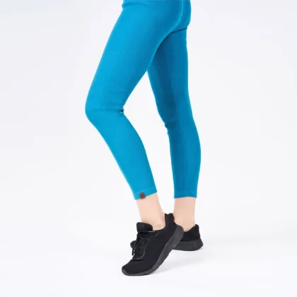 Legginsy bawełniane damskie turkusowe HOMY - 2XL