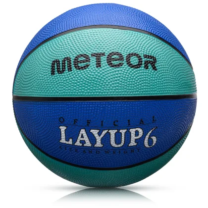 Piłka do koszykówki Meteor Layup 6 niebieski