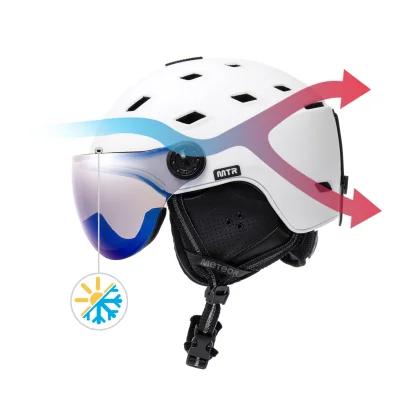 Kask narciarski Meteor Glide M 55-58 cm biały