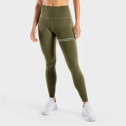 Damskie legginsy Flux Khaki - SQUATWOLF