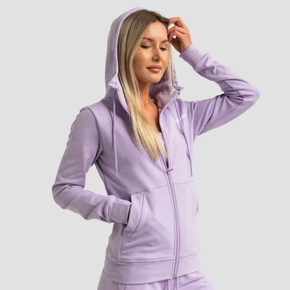 GymBeam Women‘s Limitless Zip Up Hoodie Lavender