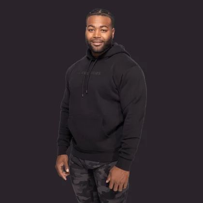 Better Bodies Męska Bluza Logo Hoodie Black