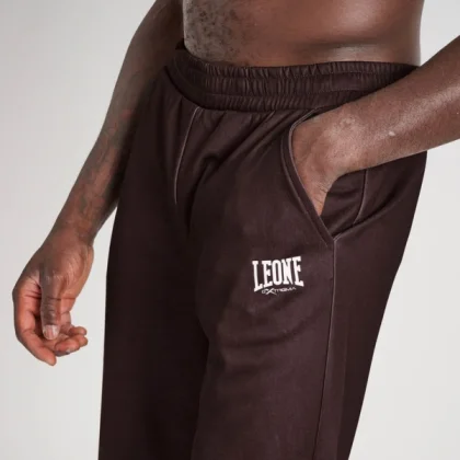Spodnie treningowe Leone1947 LOGO TROUSERS Kakao ABX122