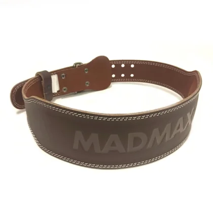 MADMAX Skórzany Pas Treningowy Chocolate Brown
