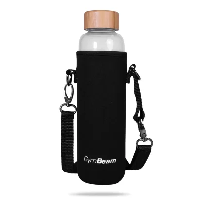 GymBeam Glass Bottle Bamboo 600 ml