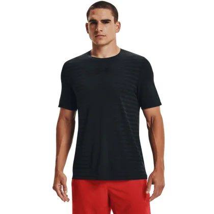 Koszulka bezszwowa Wordmark SS Black - Under Armour