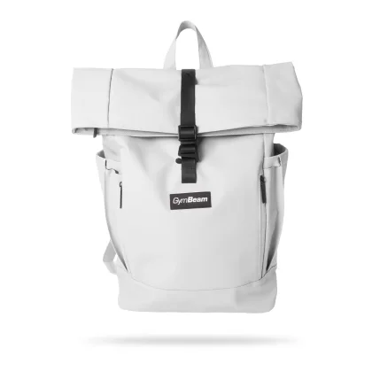 GymBeam Rolltop Backpack White