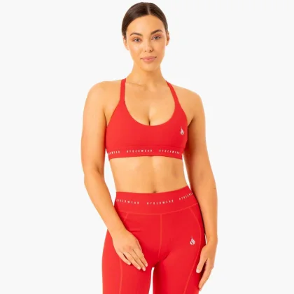 Ryderwear - Biustonosz sportowy Reflex Cross Over Red