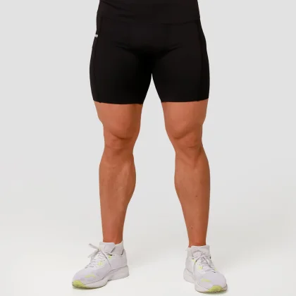 GymBeam Mid Compression Shorts Black