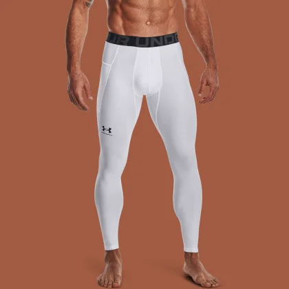 Under Armour Men‘s Compression Leggings HG Armour White