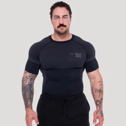 GymBeam OG1 Seamless T-shirt Black/Grey