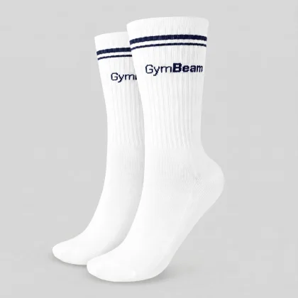 GymBeam Crew Socks White