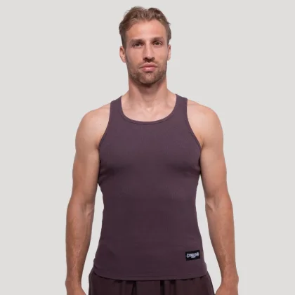 GymBeam Persistence Ribbed Tank Top White