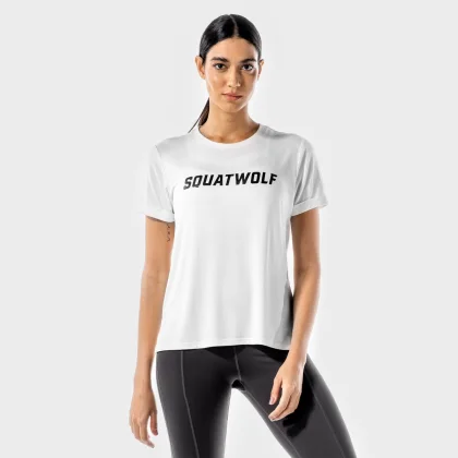 Damska koszulka Iconic White - SQUATWOLF