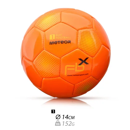 Piłka nożna Meteor FBX 1 pomarańczowy