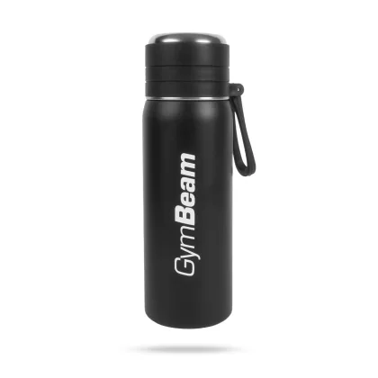 GymBeam Vaccum Flask Steel Black 500 ml