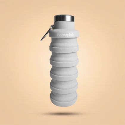 BeastPink Foldable Bottle Grey 500 ml
