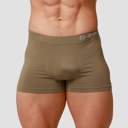 GymBeam Men’s Seamless Boxers 2Pack Army